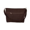 Dark Brown Canvas Messenger Bag Pocket Bag