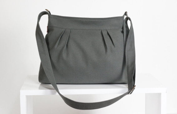 gray purse