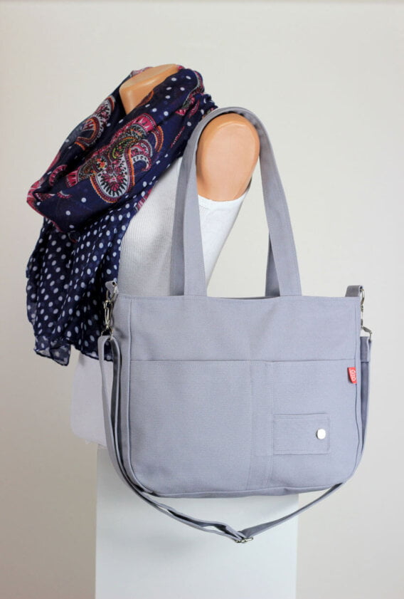 light gray bag