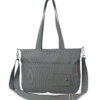 Grey Canvas Shoulder Bag