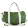 Green Duffel Sports Bag Medium Size Cotton Strap Canvas Washable Gym Yoga Unisex Circle Bag