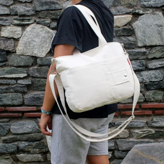 Maroon zipper shoulder bag with long handle – RTW Creation