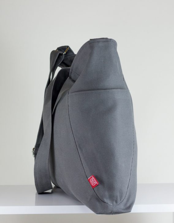 Gray Hobo Bag Durable Large Pockets Extra Large Bag Long Strap ...