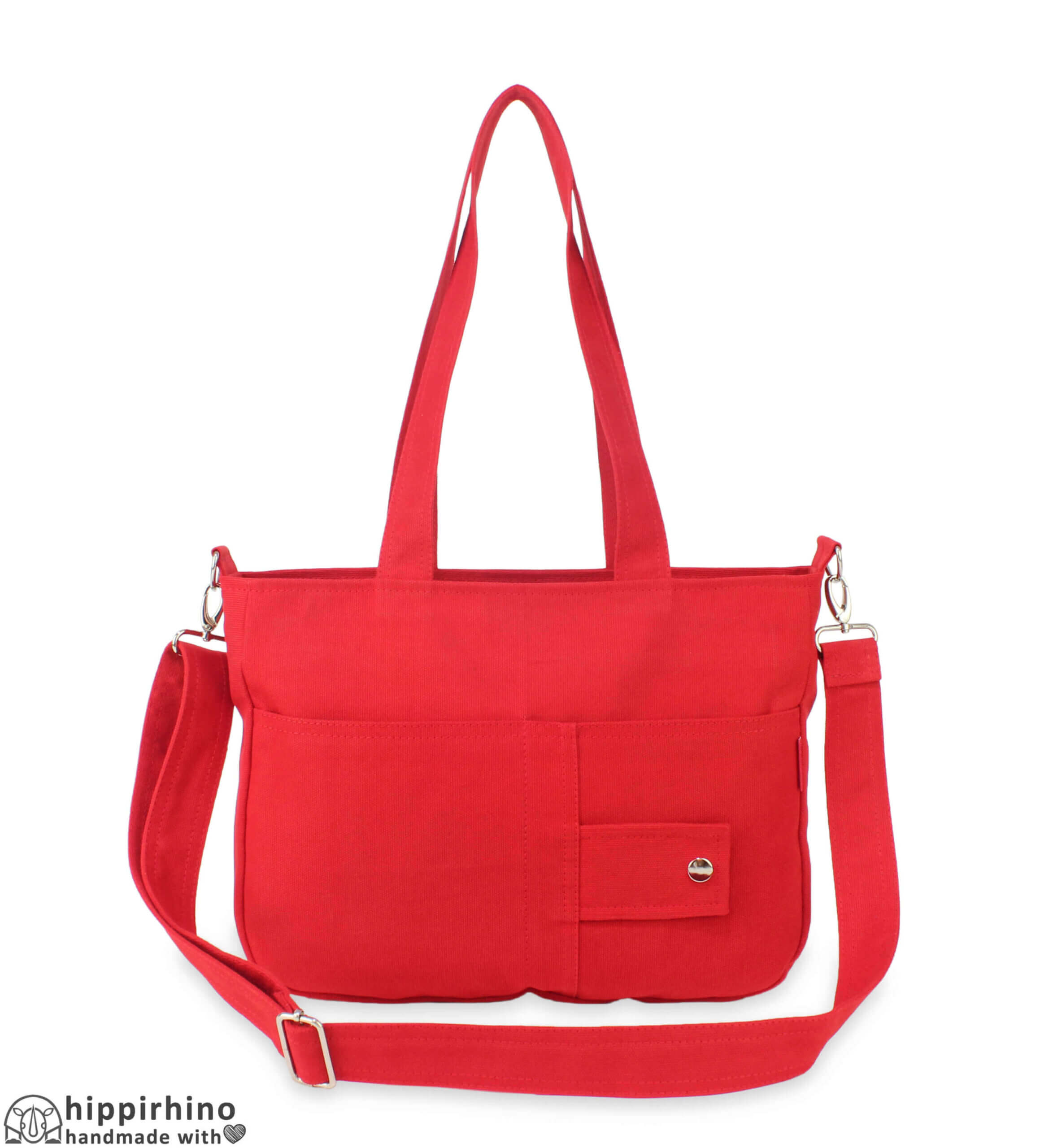 Red Canvas Messenger Bag Canvas Tote Bag Classic Style Large Travel Bag  Shoulder Bag Men Bag Women Purse Unisex Casual Cotton Everyday Bag