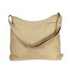 Camel Color Hobo Bag Large Side Pockets Zippered Canvas Handmade High-Quality Vegan Bag Washable Large Medium