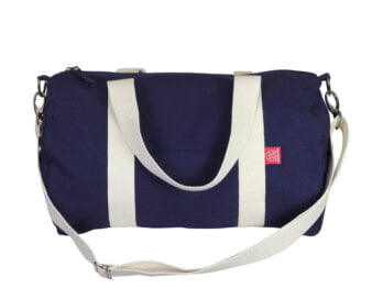 Navy Blue Sports Duffel Duffle Bag