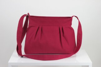 maroon shoulder bag