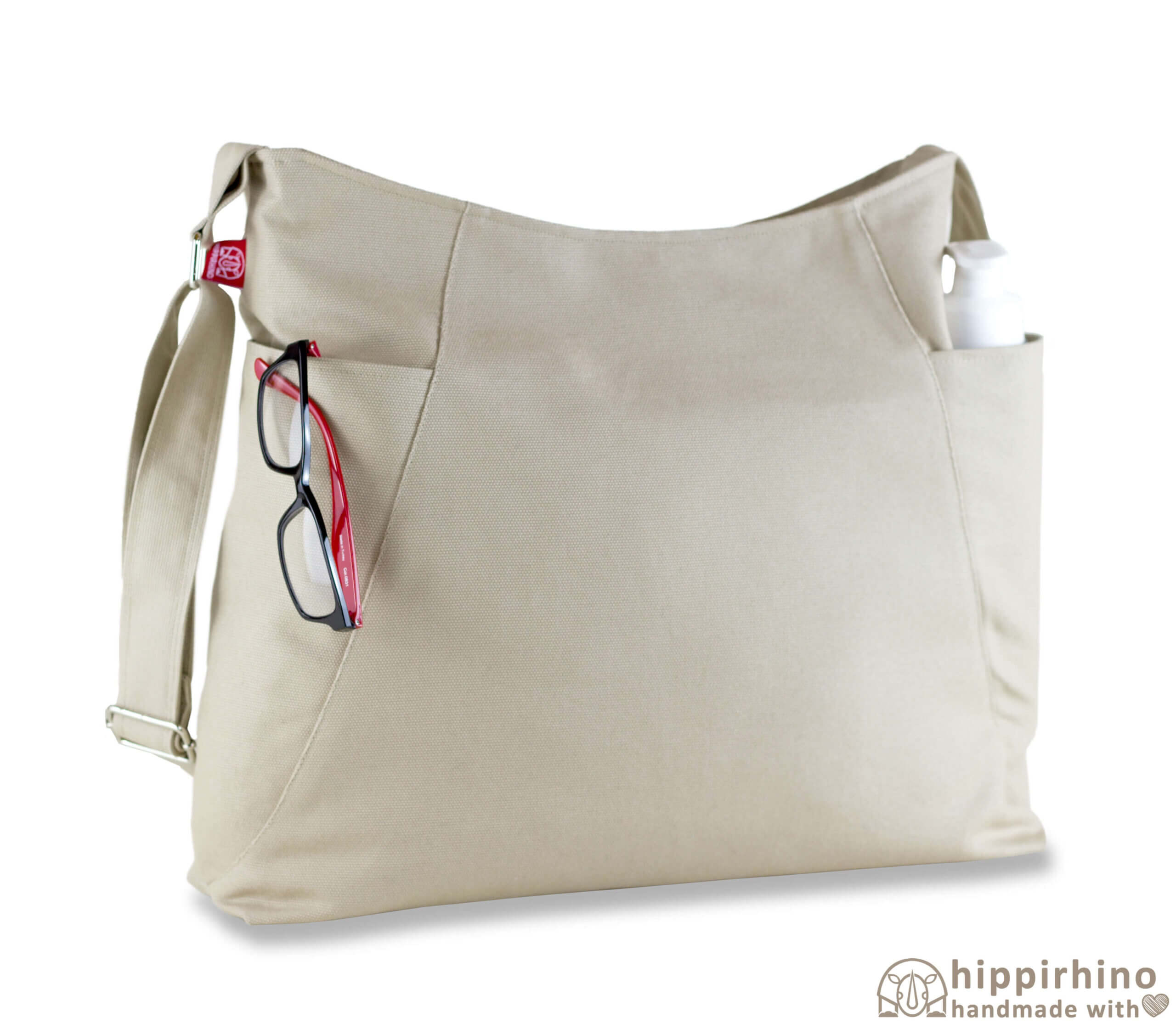 Lightweight Canvas Hobo Shoulder Crossbody Tote Bag