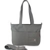 Grey Canvas Shoulder Bag