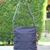 Charcoal Dark Gray Small Tote Bag Pleated Canvas Wrinkled Texture Handmade Day Bag bolso gris oscuro pequeño plisado petit sac fourre-tout gris foncé plissé dunkelgraue faltentasche klein borsa grigio scuro piccola pieghe donkergrijze plooitas 어두운 회색 주름 토트백 حقيبة يد رمادية داكنة Cotton Textile Shoulder Purse