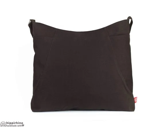Dark Brown Hobo Bag Side Pockets Large Medium Canvas Shoulder Crossbody Bag Women Daily Use Casual Handmade Vegan Espresso fabric satchel slouchy style ample storage side pouches versatile carrying strap daily accessory handcrafted cruelty free textile shopper deep brown shoulder bag bolso marrón oscuro hobo grande vegano sac hobo marron foncé poche latérale grand besace braune hobo tasche große seitentasche vegane shopper borsa hobo marrone tela grande tracolla vegan borsa marrone hobo donkerbruine hobo tas bruine schoudertas ダークブラウンホーボーバッグ 짙은 갈색 호보 백 حقيبة كتف بنية داكنة saco hobo marrom escuro