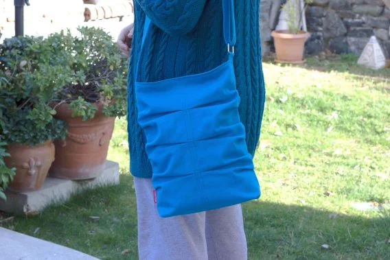 Small Canvas Tote Gray Pleated Bag Crossbody Tote Bag Washable Fully Lined Zipper Closure Book Tablet Phone Bag Eco-Friendly Cotton Vegan