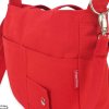 Red Canvas Shoulder Crossbody Purse Bag