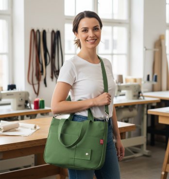 Canvas Shoulder Tote Bag Crossbody Messenger Detachable Strap Pockets Bag Washable Cotton Purse Vintage Everyday Day Bag Eco-Friendly Cute
