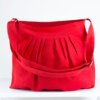 red canvas bag