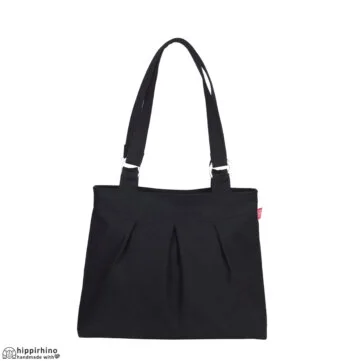 Black Shoulder Cotton Canvas Purse Bag Jet Black Canvas Shoulder Bag Medium Size Textile Handbag Daily Carry bolso lona negro mediano hombro sac bandoulière toile noire moyenne schwarze leinwandtasche mittel borsa tela nera spalla media zwarte canvas schoudertas 검은색 캔버스 숄더백 حقيبة كتف سوداء متوسطة Hobo Purse Washable Accessory