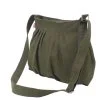 Crossbody shoulder purse pleated canvas utility bag military green sac bandoulière vert foncé bolso cruzado verde militar Umhängetasche gefaltet borsa a tracolla verde militare draagtas canvas groen 帆布バッグ 折りたたみバッグ カーキショルダー कपड़े का बैग कंधे का बैग حقيبة كروس قماشية bolsa transversal verde militar 에코 크로스백
