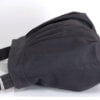 Dark Grey Canvas Pleated Crossbody Bag