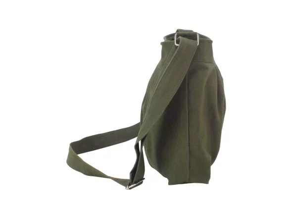 Crossbody shoulder purse pleated canvas utility bag military green sac bandoulière vert foncé bolso cruzado verde militar Umhängetasche gefaltet borsa a tracolla verde militare draagtas canvas groen 帆布バッグ 折りたたみバッグ カーキショルダー कपड़े का बैग कंधे का बैग حقيبة كروس قماشية bolsa transversal verde militar 에코 크로스백