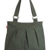Canvas Shoulder Bag for Women Dark Military Green