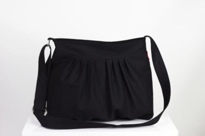 Black canvas purse bag