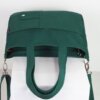 green canvas purse bag