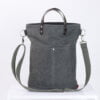 waxed tote bag leather handle
