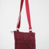 Maroon waxed unisex tote bag