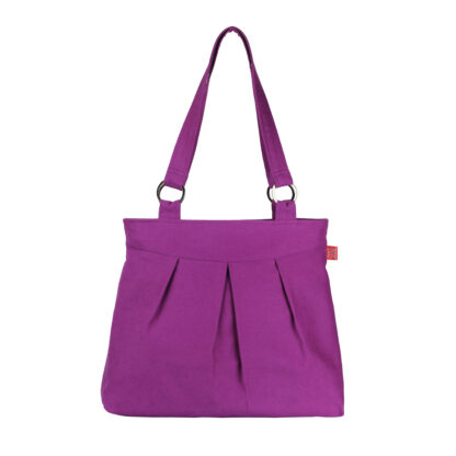 Purple Red Canvas Shoulder Bag