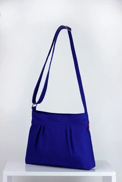 Sax blue small crossbody canvas purse bag Sax blue small crossbody canvas purse bag