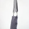 Light Grey waxed foldover bag from hippirhino