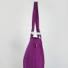 Purple red canvas shoulder bag