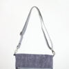 Light Grey waxed foldover bag from hippirhino