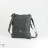 Gray waxed foldover tote bag Handcrafted waxed canvas tote durable eco casual crossbody bolso encerado lona sac cabas toile ciré borsa cerata tas handgemaakt tas schouder bolso mujer bolso hombre bolso algodón bolso diario sac toile foncé tas canvas bolsa resistente حقيبة شمعية 手提包 トートバッグ 왁스백 बैग