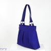 Blue Canvas Shoulder Bag