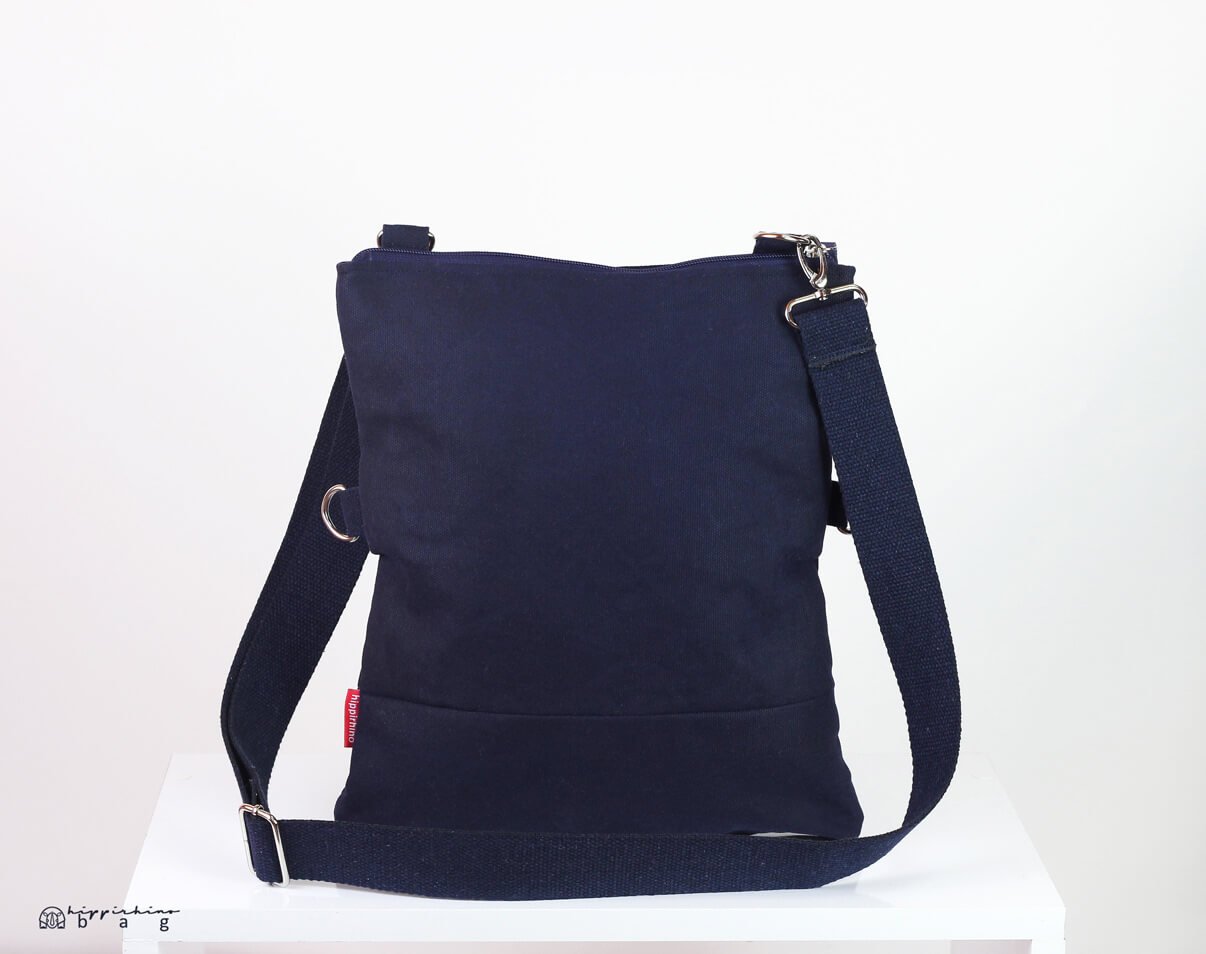 Blue Crossbody Bag by Brakeburn Ladies Navy Floral Folding Shoulder bag  Oilcloth Handbag