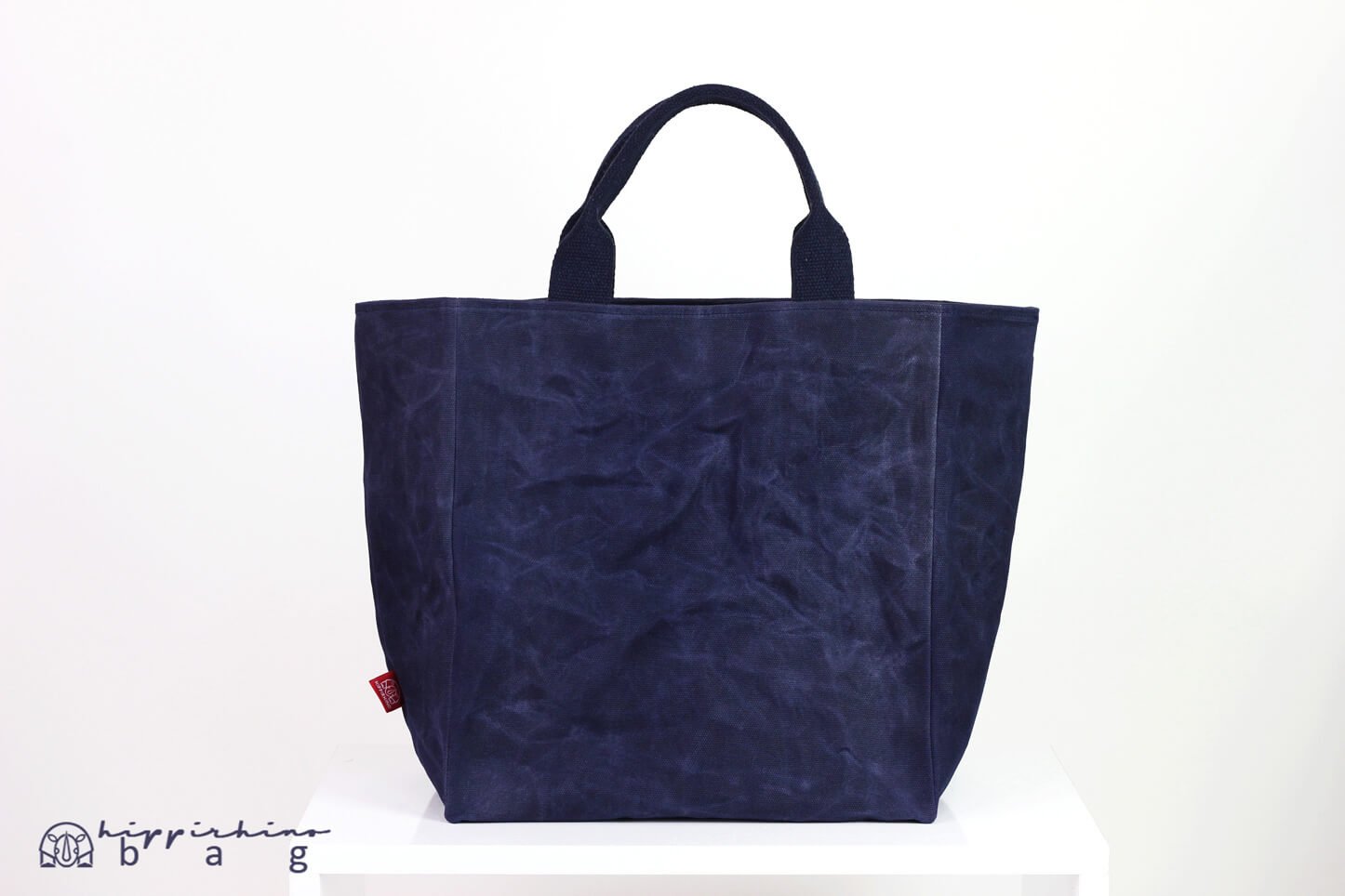Waxed Canvas Grocery Bag, Blue Tote Bag, Eco Friendly Reusable Market ...