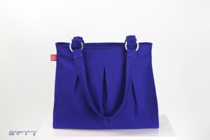 Blue Canvas Shoulder Bag