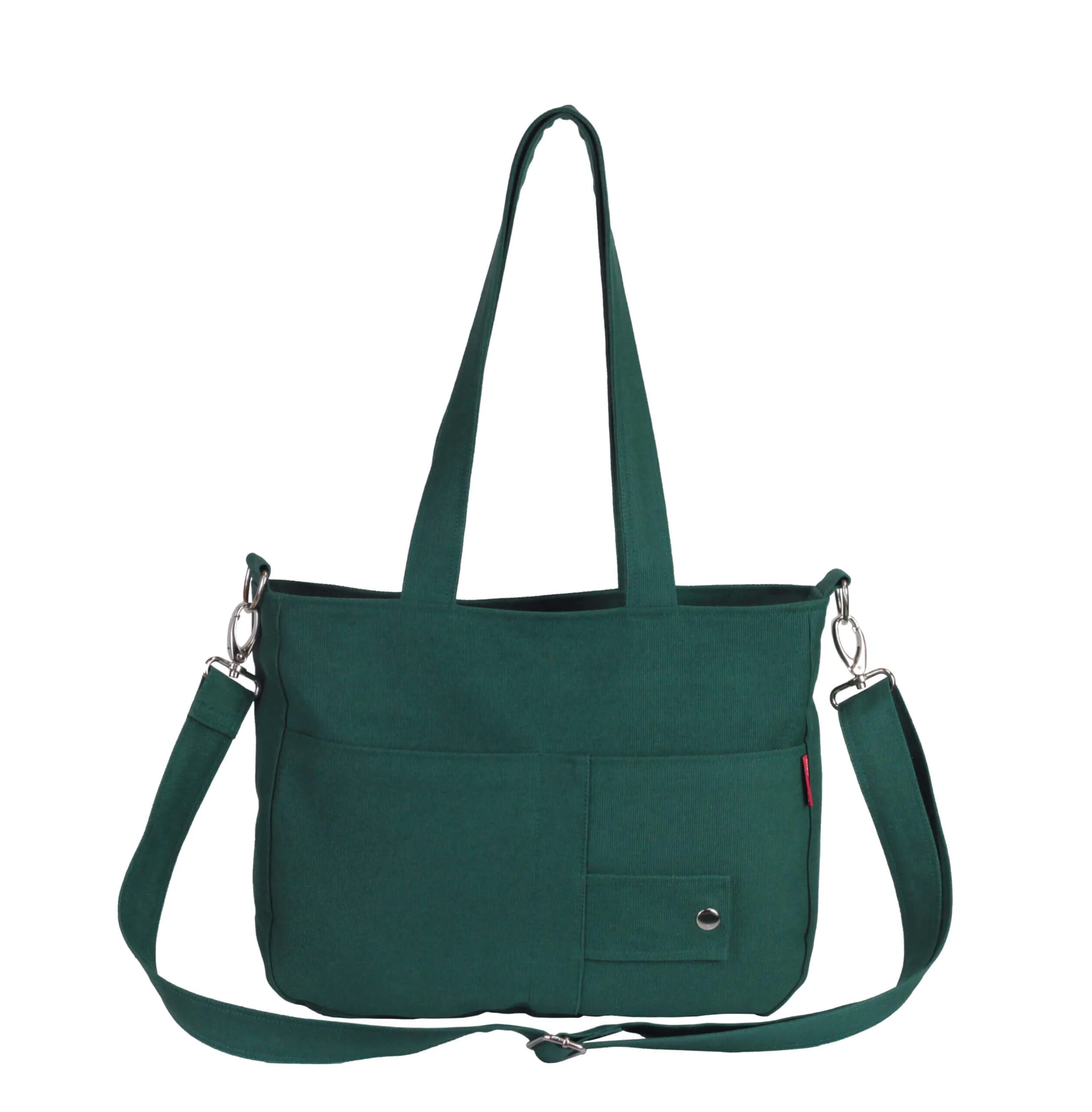 Lands' End Purse Green Suede Hobo Shoulder Bag Handbag Lined Brown Leather  Trim | eBay