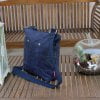 Navy Blue Unisex Waxed Tote Bag