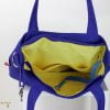 Sax Blue Canvas Shoulder Crossbody Bag