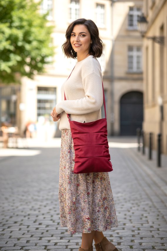 Small Canvas Crossbody Tote Bag for Women Daugther Bridesmaid Book Tablet Bag Everyday Bag Eco Casual Travel Bag Cute Shoulder Bag Burgundy Handcrafted reusable tote with custom embroidery for shopping and travel, bolsa de tela personalizada hecha a mano, handgefertigte Stofftasche mit Personalisierung, sac en toile personnalise fait main, borsa di tela personalizzata artigianale, gepersonaliseerde canvas tas handgemaakt, 帆布手提包, 手作りトートバッグ, कस्टम बैग, حقيبة قماش مخصصة, bolsa personalizada artesanal, 맞춤 가방, eco friendly cotton bag with monogram option, washable fabric shopper for women and men, unique gift ideaRetry