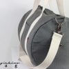 Grey Duffle Unisex Sport Bag