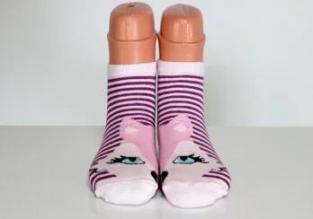 Striped Happy Funny Fox Socks