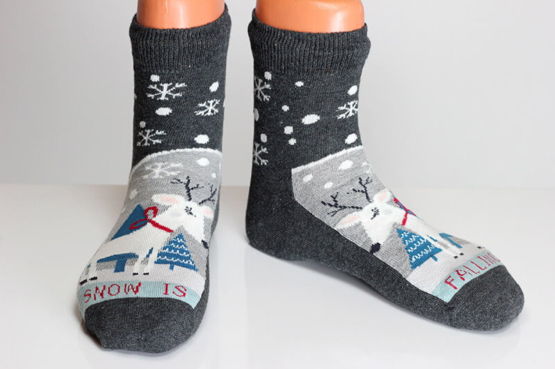 Deer Sock Winter Snow is Falling Socks | Worldwide Free Shipping