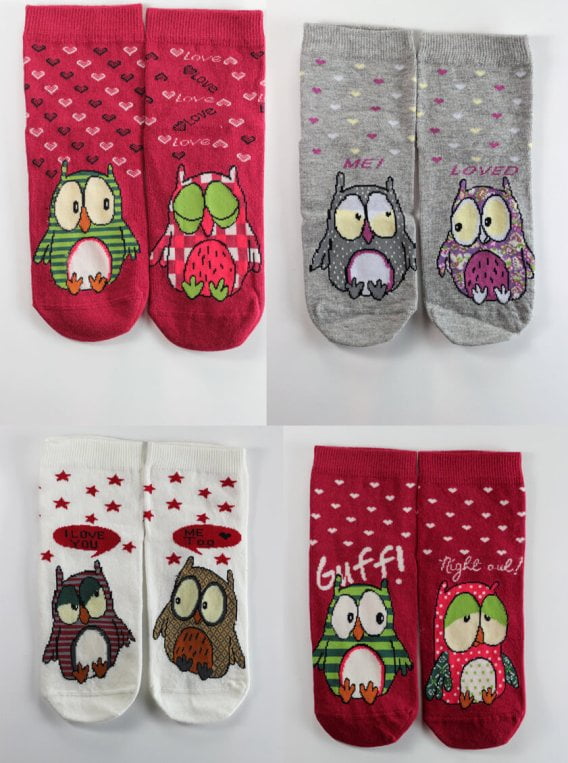 owl I love you socks