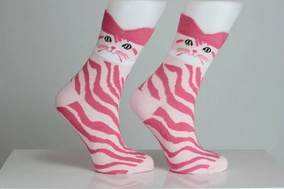 Colorful Cat Socks