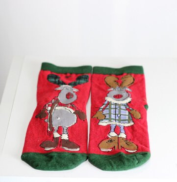 Christmas deer socks
