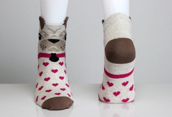 3D Ear Dog Socks