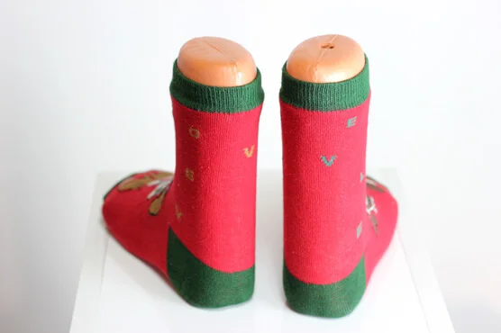 Christmas deer socks Christmas Deer Cotton Casual Reindeer Animal Socks For Her Worldwide Free Shipping